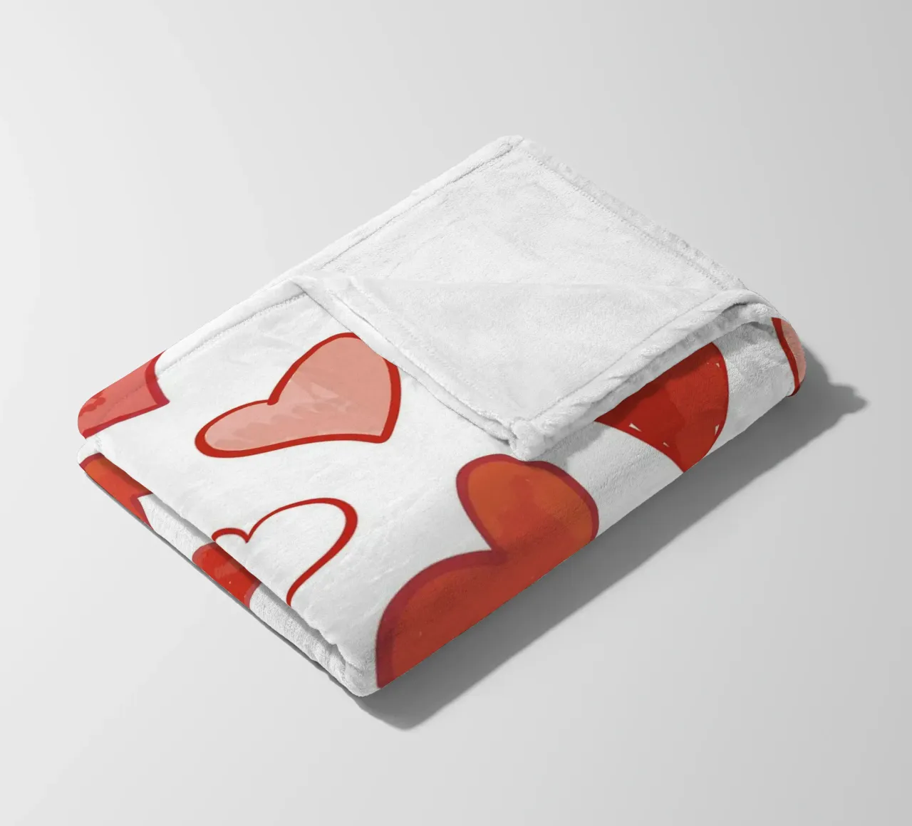 Muster Herzen Fleecedecke von gulsengunel