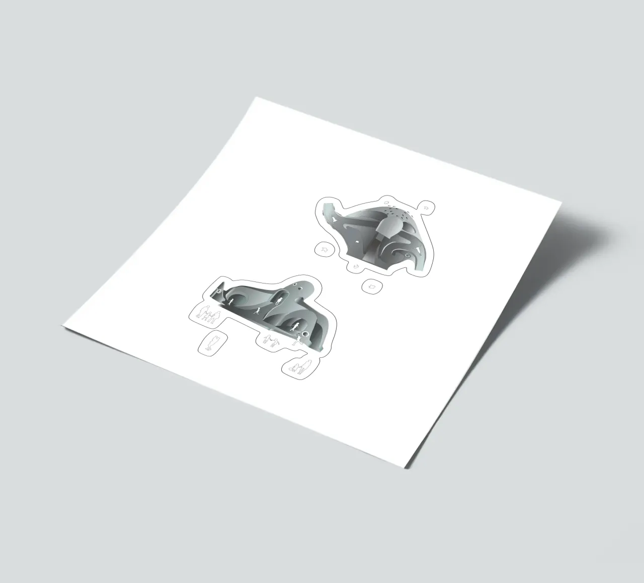 Octopus Play | Press Play Original Art Print sticker sheet by Press Play Art Prints