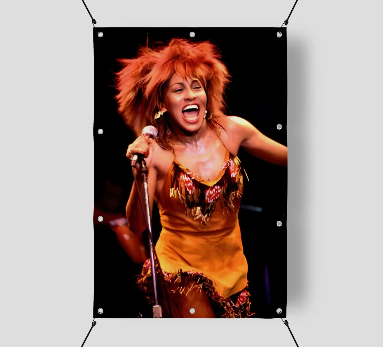Tina Turner - Urlo telo in pvc da NEVER OVER SALE