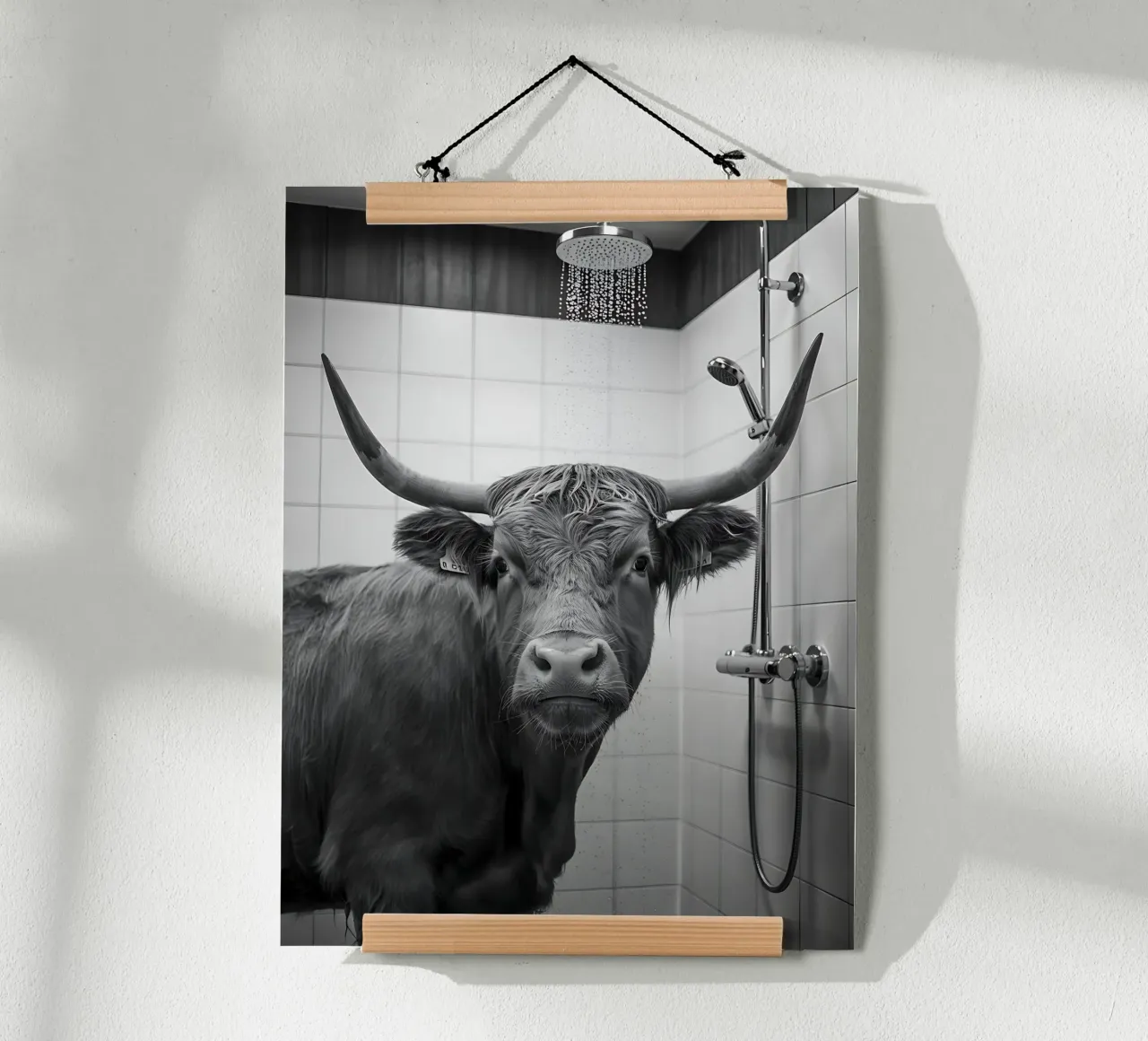 Mucca scozzese in bagno carta hahnemühle da Plain Thoughts