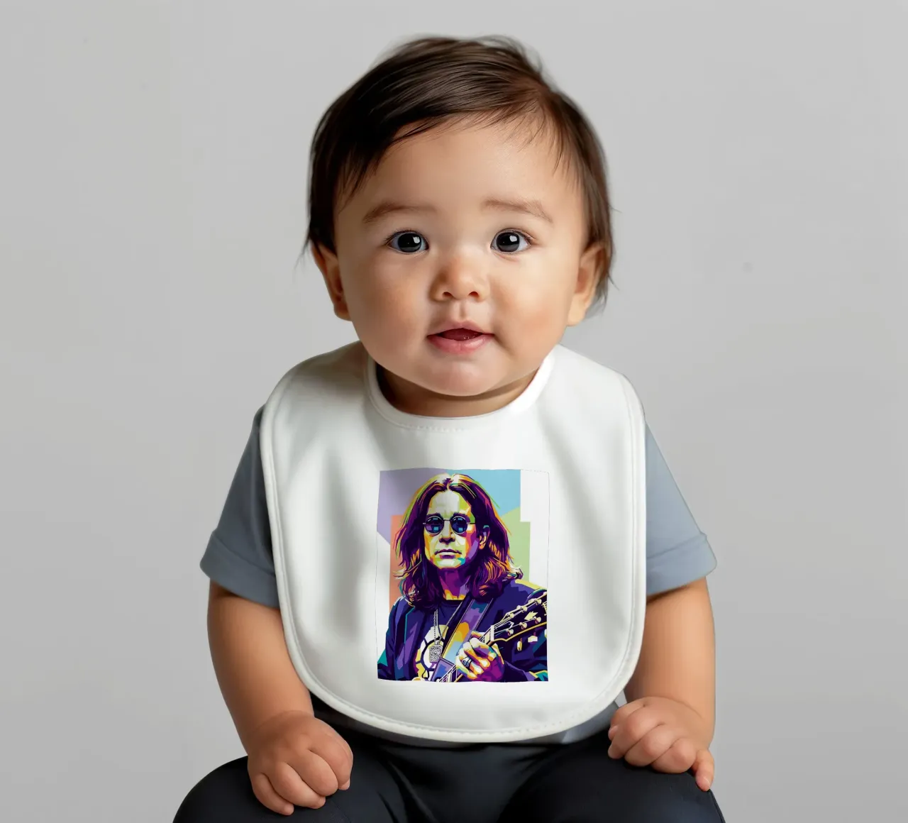 Tribute art - Ozzy Osbourne (1) bavaglino da Hantamrata