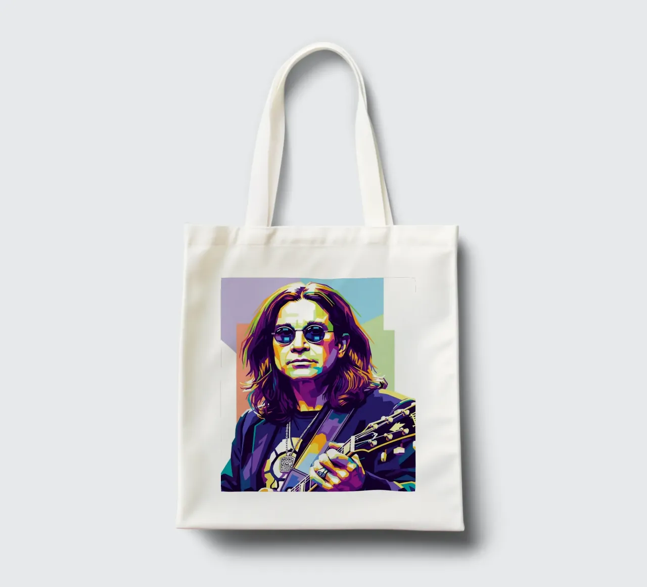 Tribute art - Ozzy Osbourne (1) borsa in juta da Hantamrata