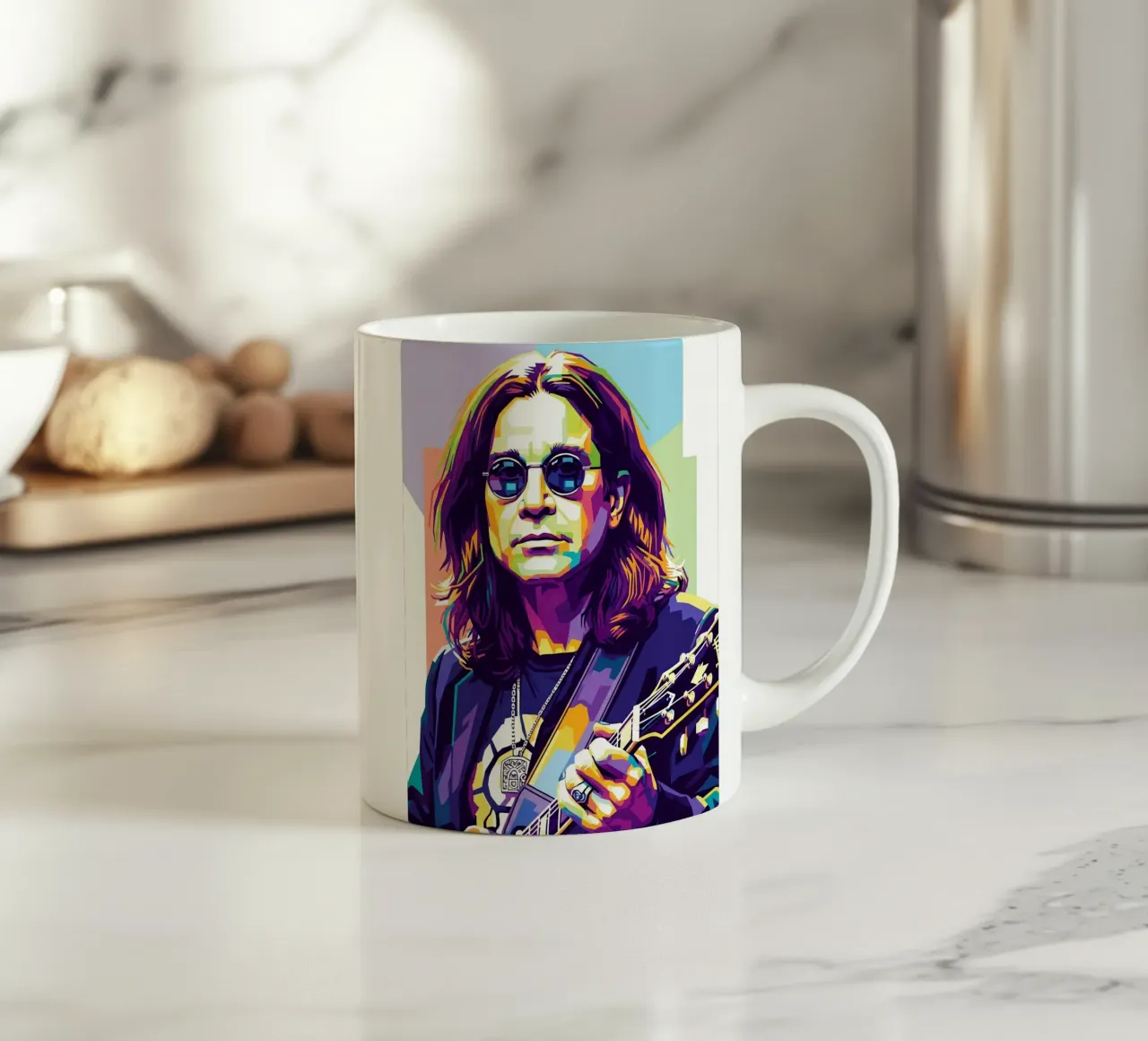Tribute art - Ozzy Osbourne (1) tazza in ceramica da Hantamrata