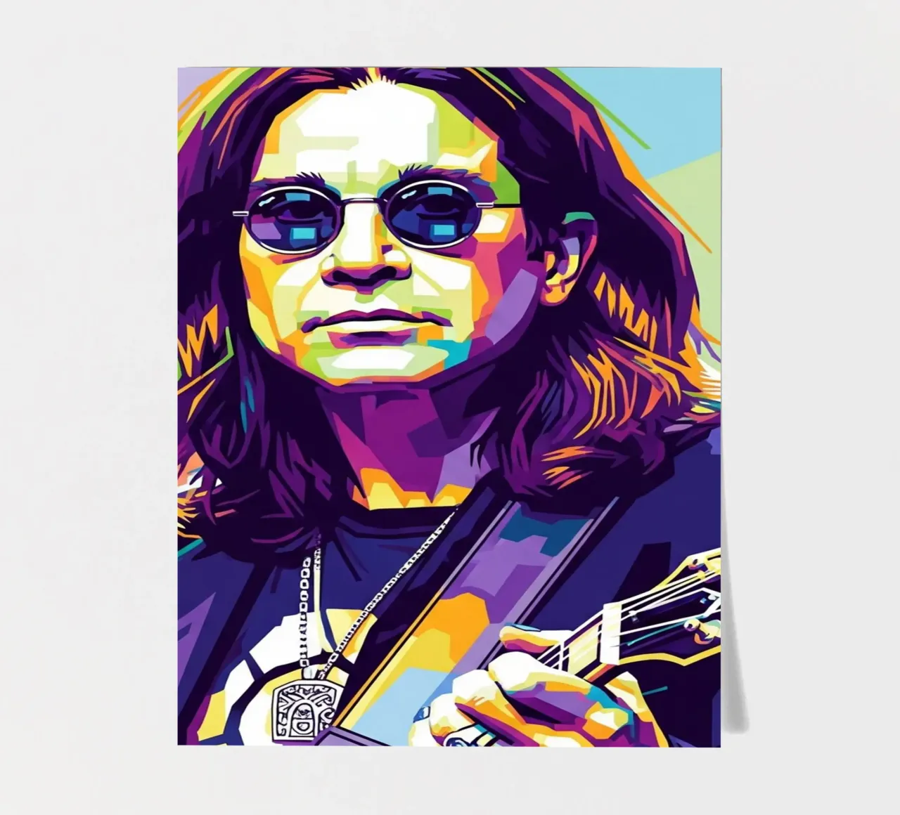 Tribute art - Ozzy Osbourne (1) Stickerbogen von Hantamrata