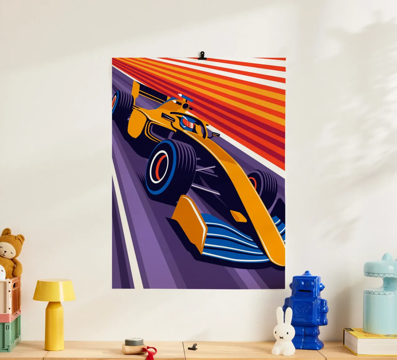 Auto da corsa MCL35M carta hahnemühle da Mariel Toigo