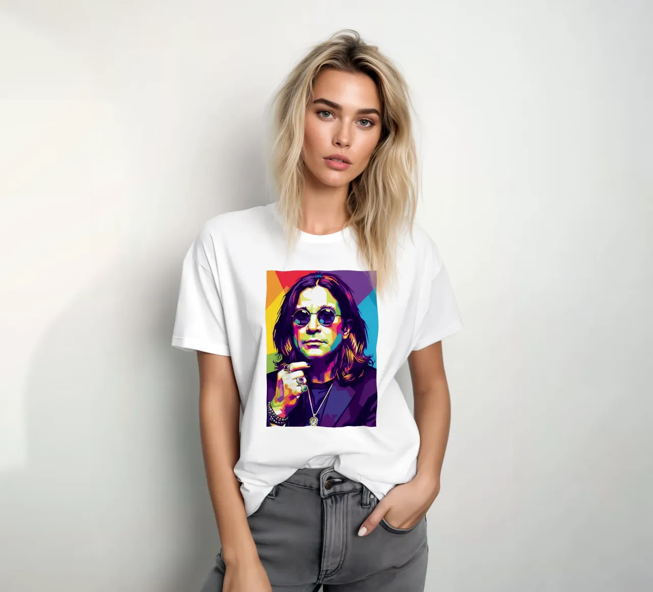 Tribute art - Ozzy Osbourne (2) t-shirt da Hantamrata