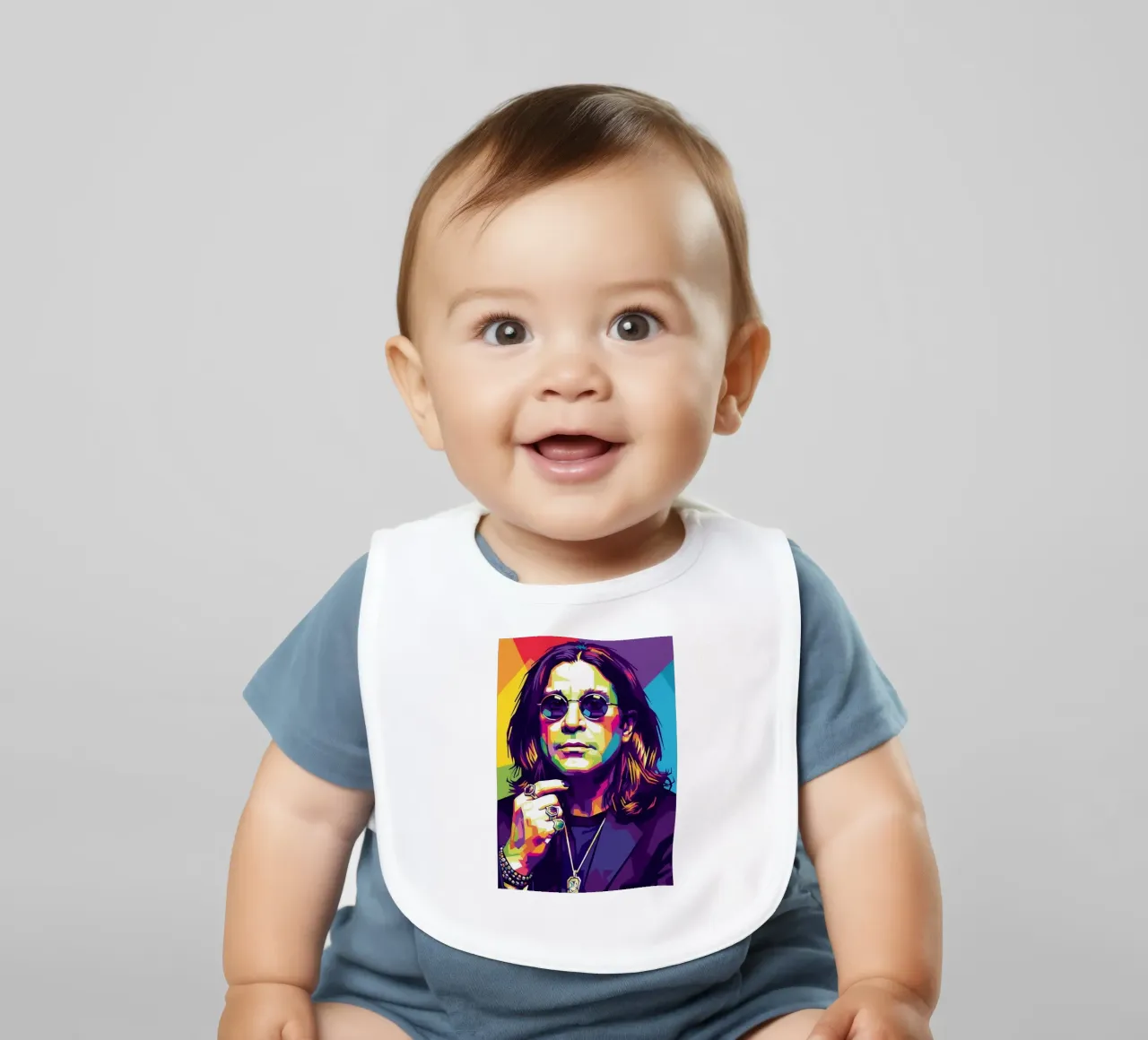 Tribute art - Ozzy Osbourne (2) bavaglino da Hantamrata