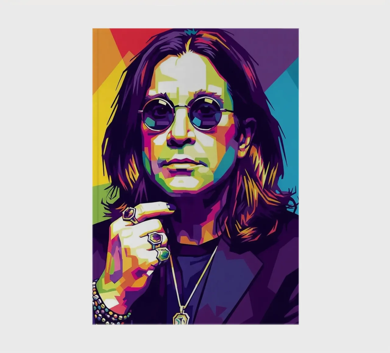 Tribute art - Ozzy Osbourne (2) notebook by Hantamrata