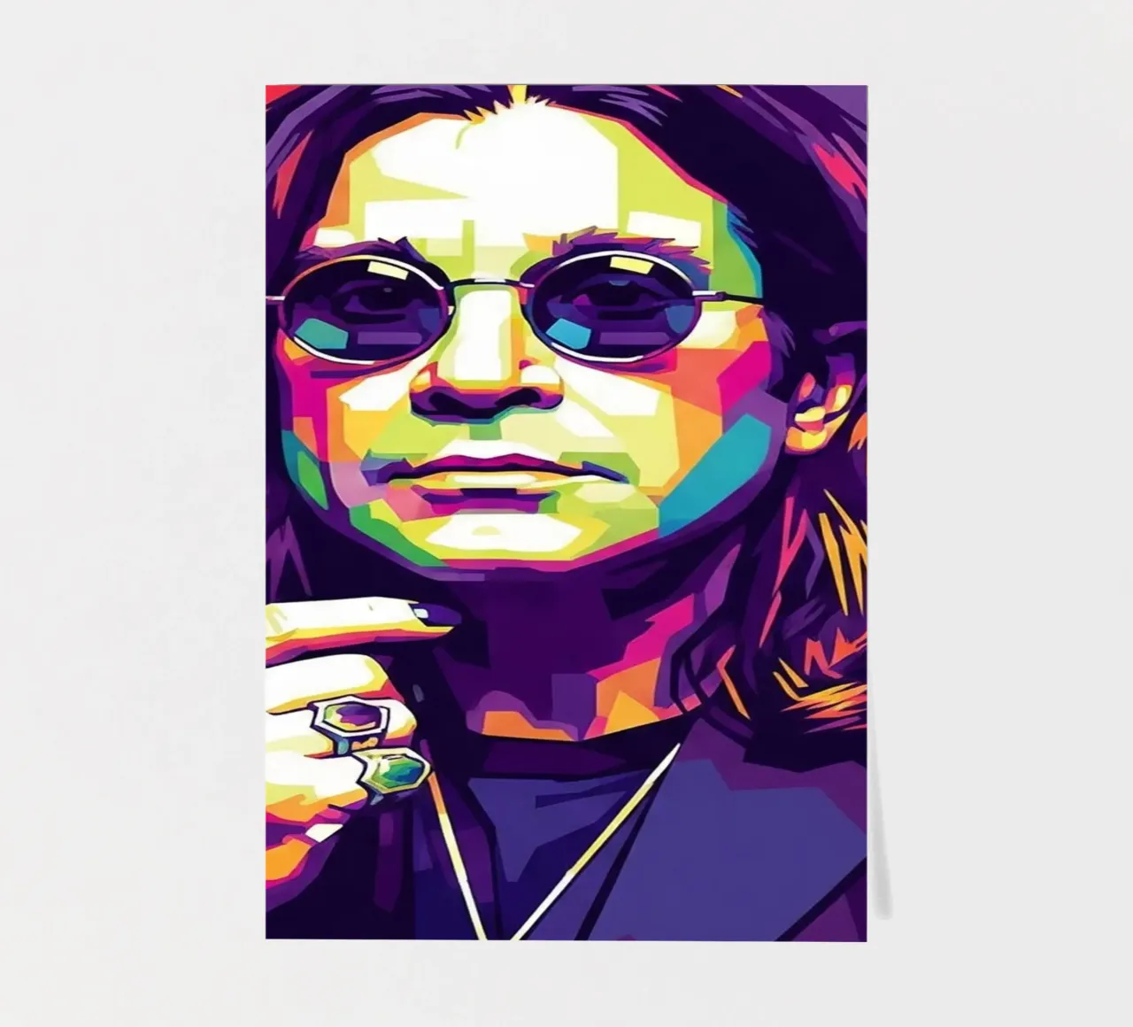 Tribute art - Ozzy Osbourne (2) foglio adesivo da Hantamrata