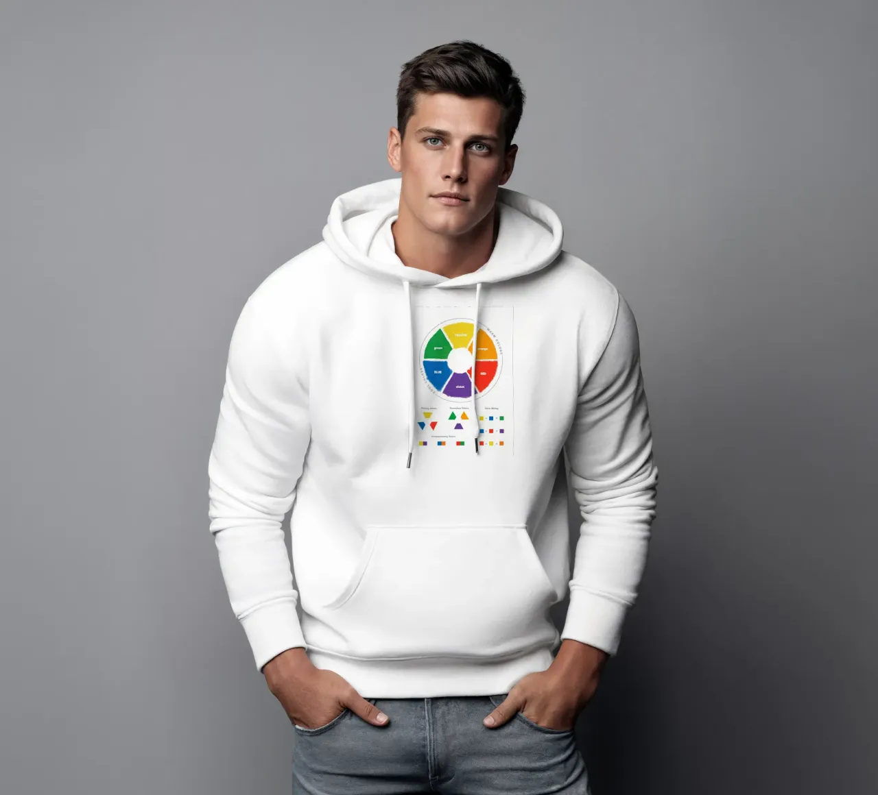 Color Theory Wheel felpa con cappuccio da Attaboy Dsgn