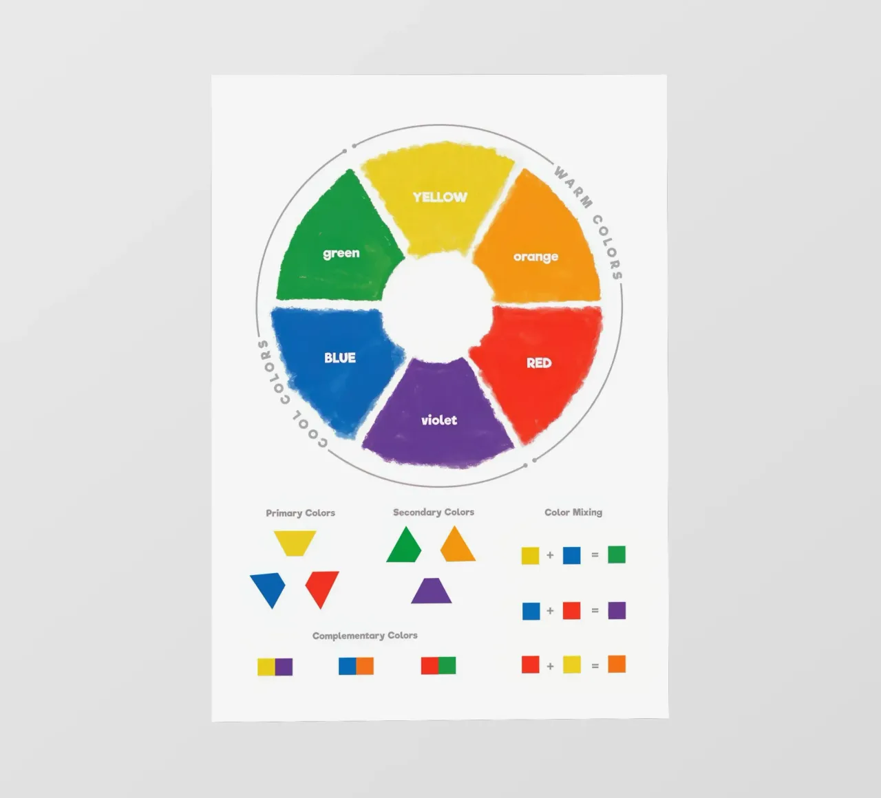 Color Theory Wheel pellicola backlit da Attaboy Dsgn