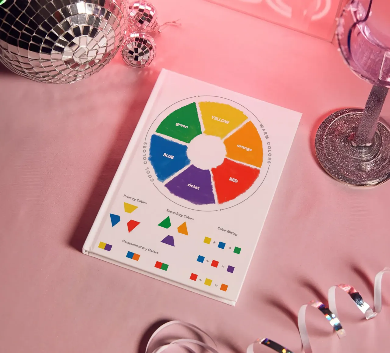 Color Theory Wheel notebook by Attaboy Dsgn