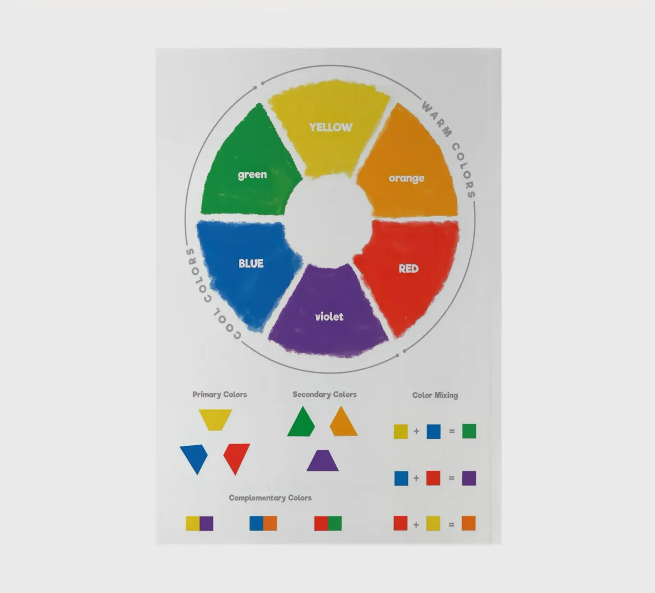 Color Theory Wheel notebook by Attaboy Dsgn