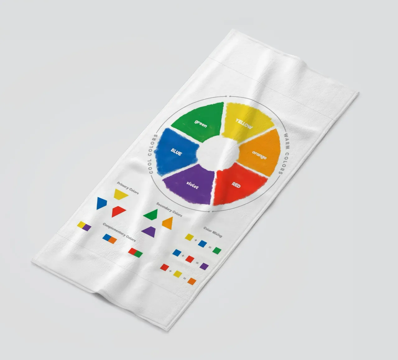 Color Theory Wheel telo mare da Attaboy Dsgn