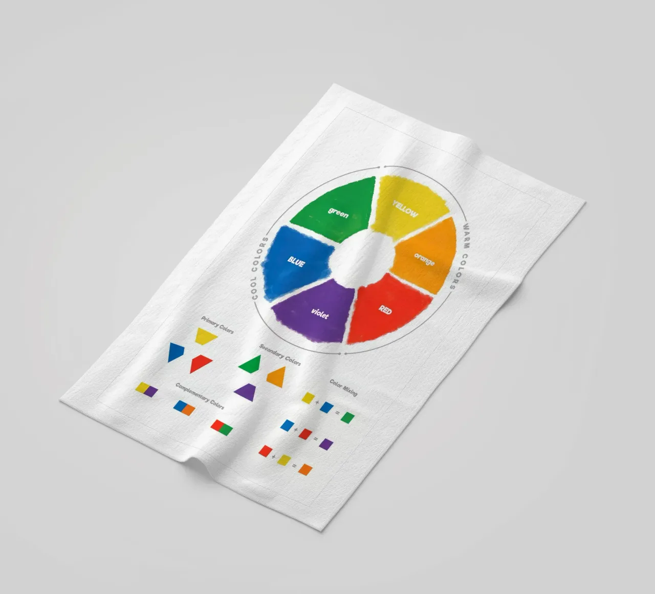 Color Theory Wheel telo mare da Attaboy Dsgn