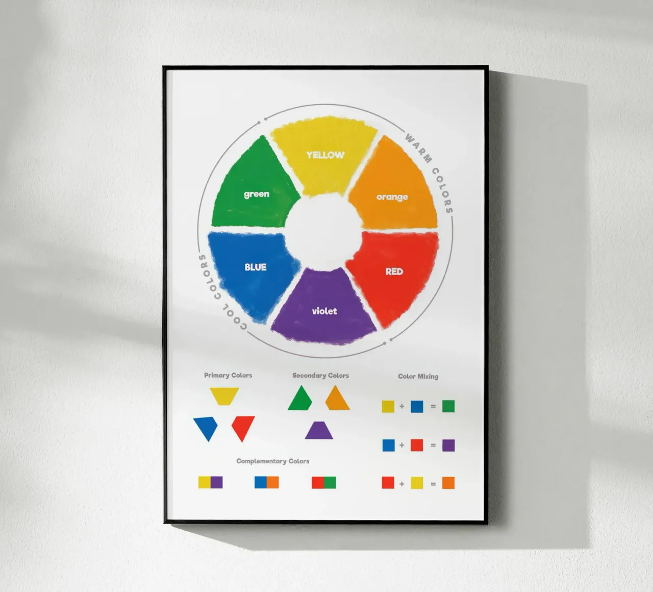 Color Theory Wheel acryl van Attaboy Dsgn