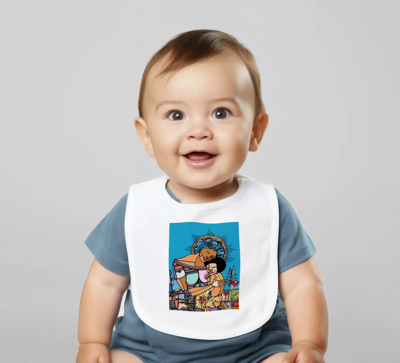 Madre e figlio bavaglino da Ninhol