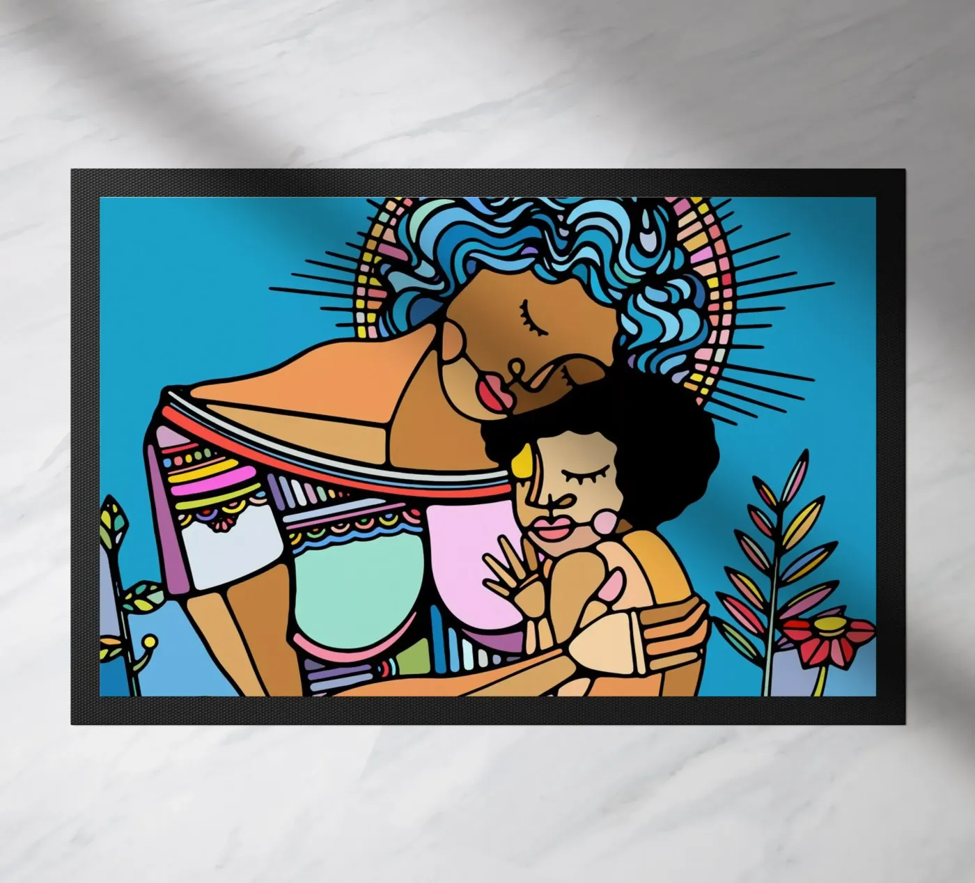 Mother and Child doormat by Ninhol