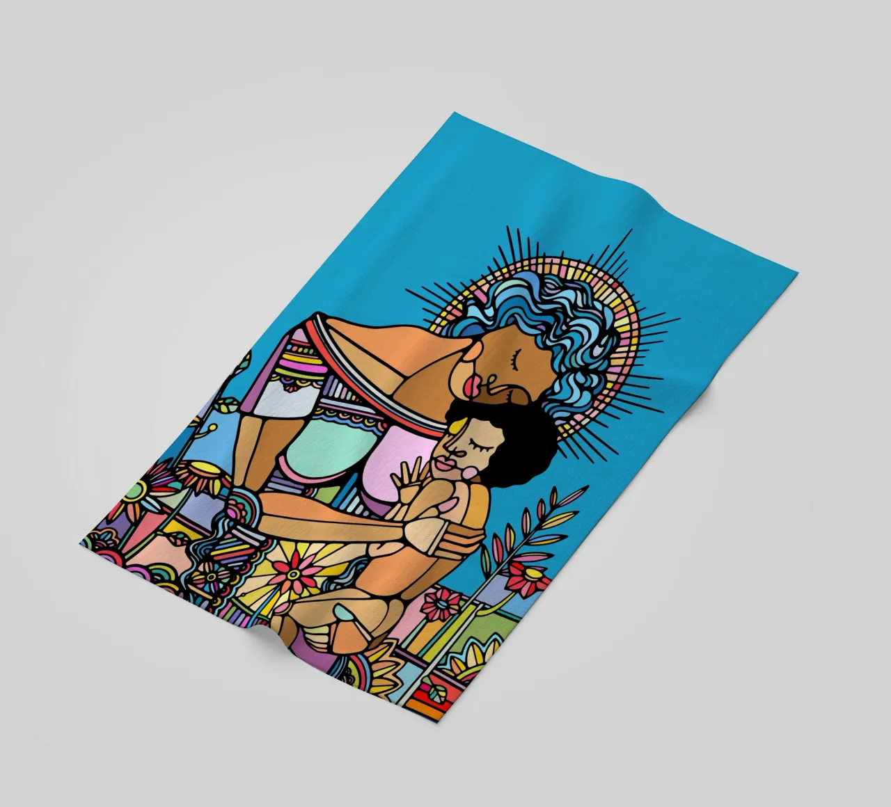 Madre e figlio telo mare da Ninhol