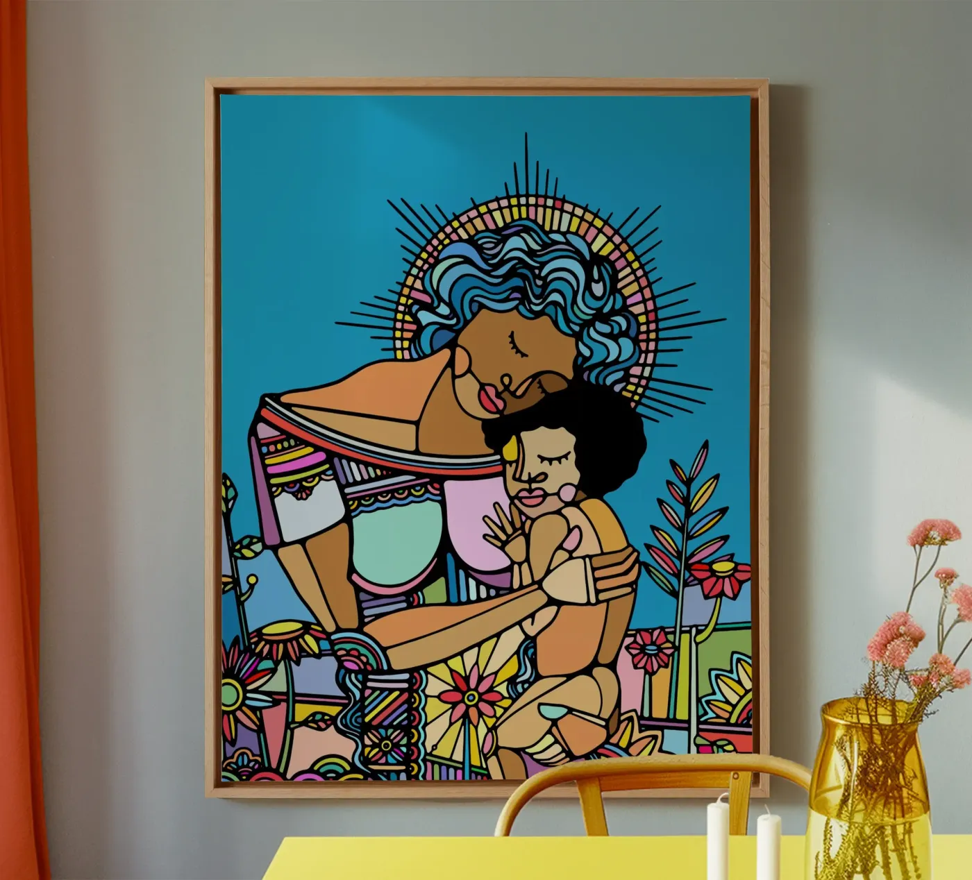 Madre e figlio tela da Ninhol