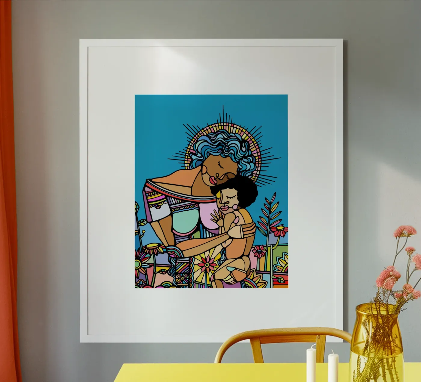 Mère et enfant poster de Ninhol