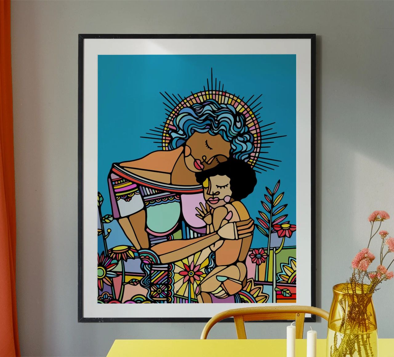 Mère et enfant poster de Ninhol