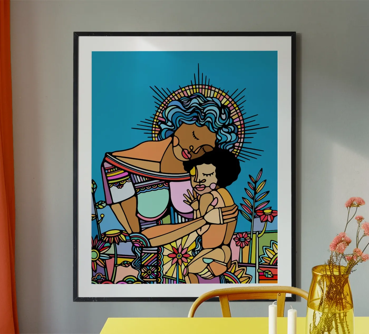 Mère et enfant poster de Ninhol