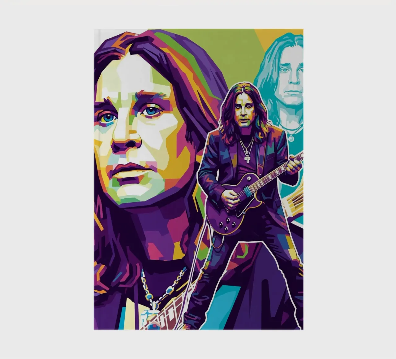 Tribute art - Ozzy Osbourne (3) notebook by Hantamrata