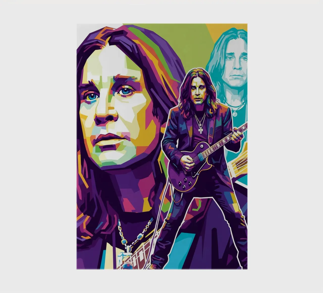 Tribute art - Ozzy Osbourne (3) notebook by Hantamrata