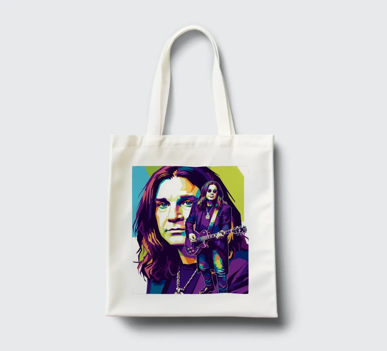 Tribute art - Ozzy Osbourne (4) borsa in juta da Hantamrata