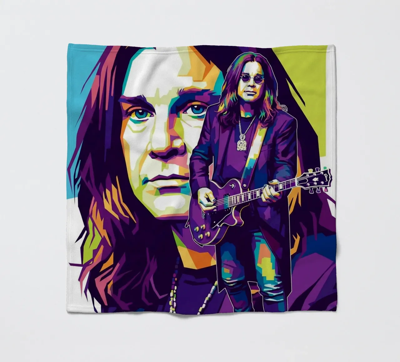 Tribute art - Ozzy Osbourne (4) coperta in pile da Hantamrata
