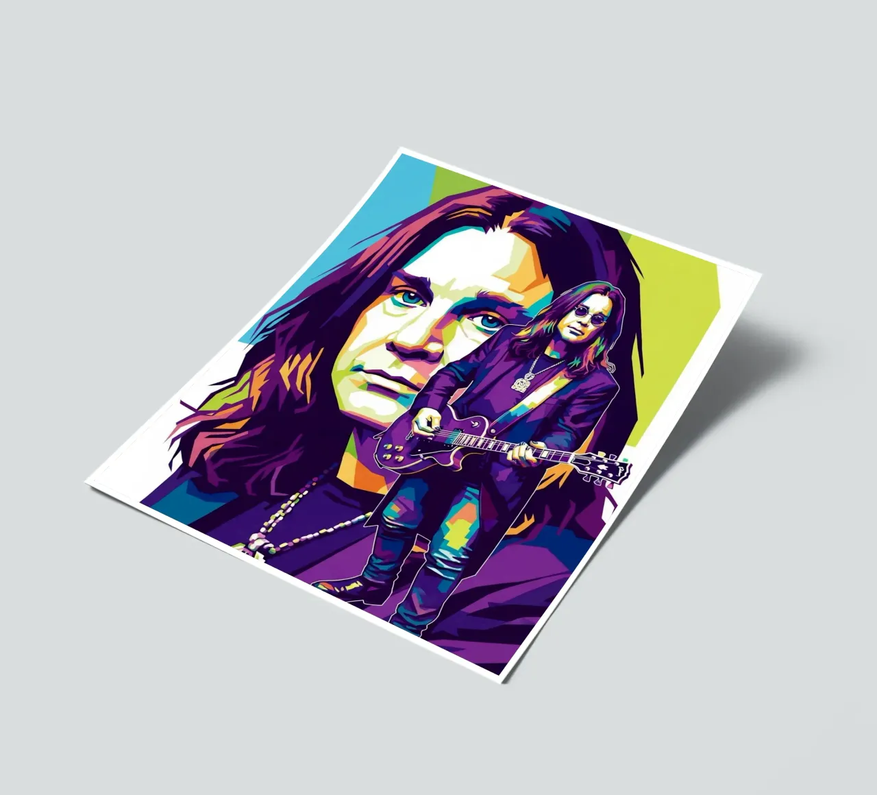 Tribute art - Ozzy Osbourne (4) sticker sheet by Hantamrata