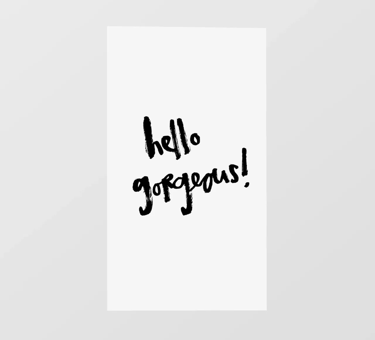 Schwarz-weiß: hello gorgeous pellicola backlit da Brushmeetspaper