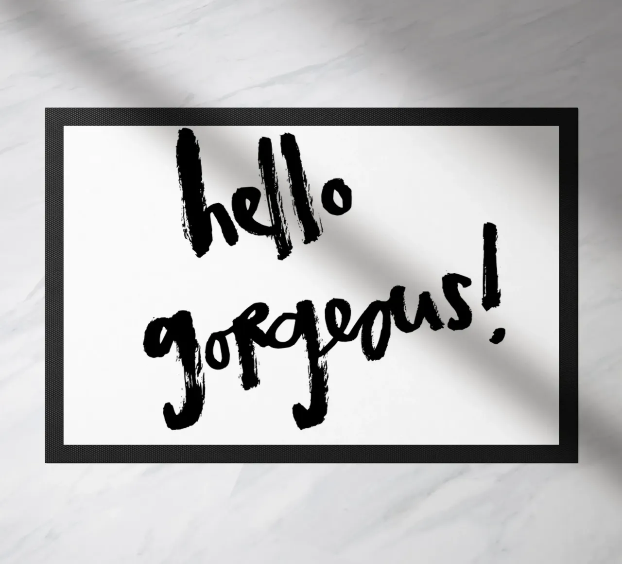 Schwarz-weiß: hello gorgeous zerbino da Brushmeetspaper
