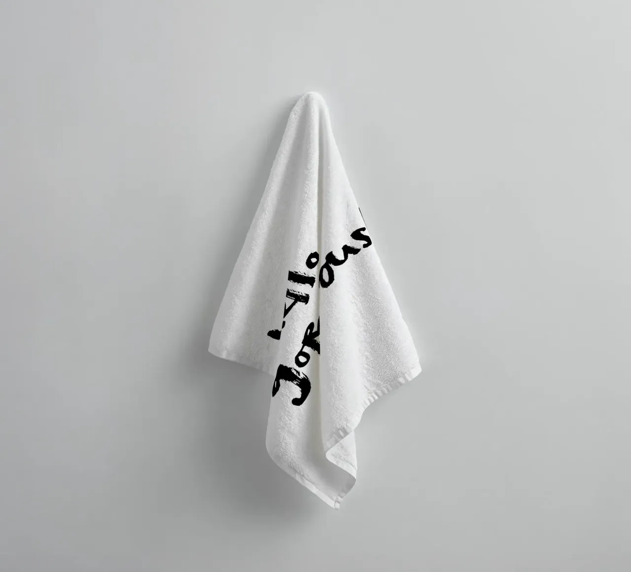 Schwarz-weiß: hello gorgeous asciugamano da bagno da Brushmeetspaper