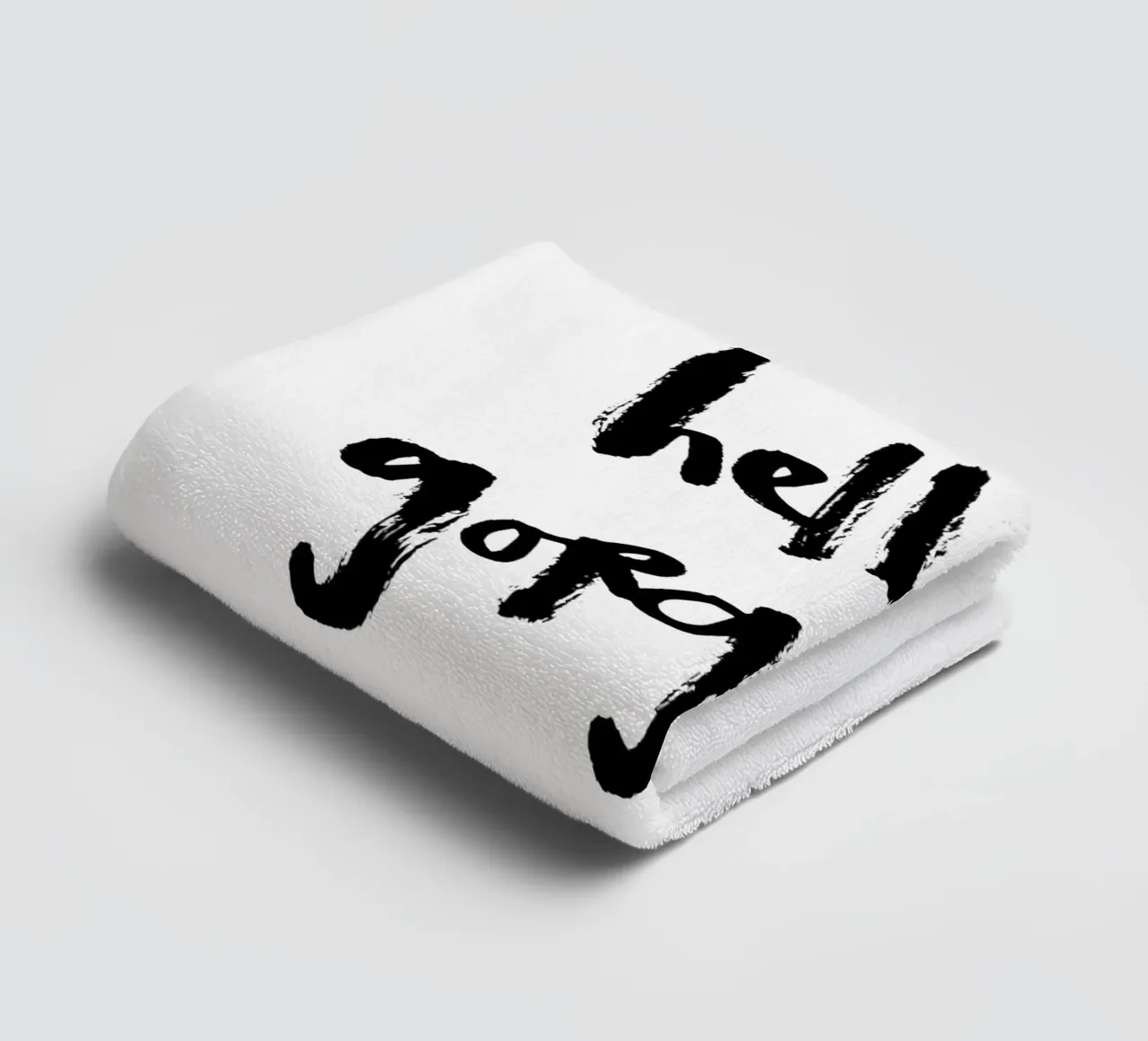 Schwarz-weiß: hello gorgeous asciugamano da bagno da Brushmeetspaper