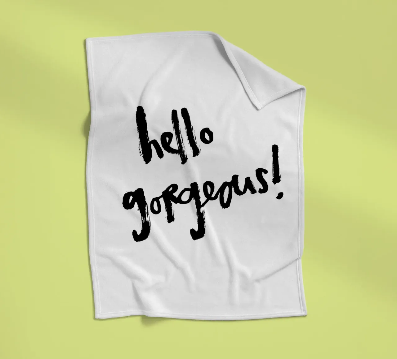 Schwarz-weiß: hello gorgeous coperta in pile da Brushmeetspaper