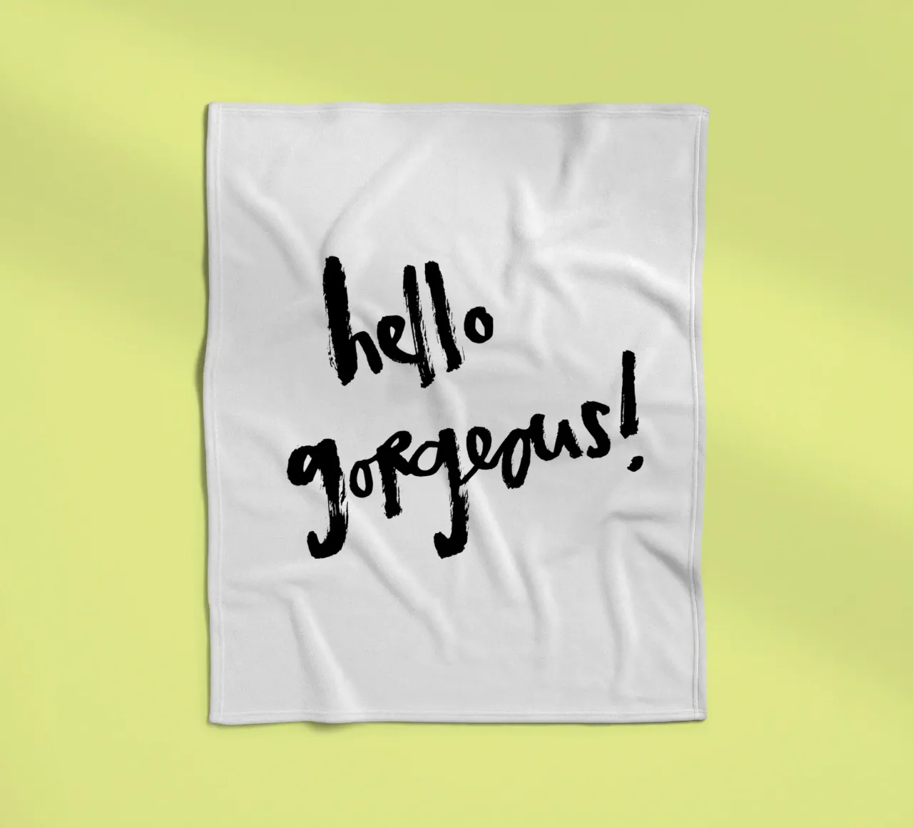 Schwarz-weiß: hello gorgeous coperta in pile da Brushmeetspaper