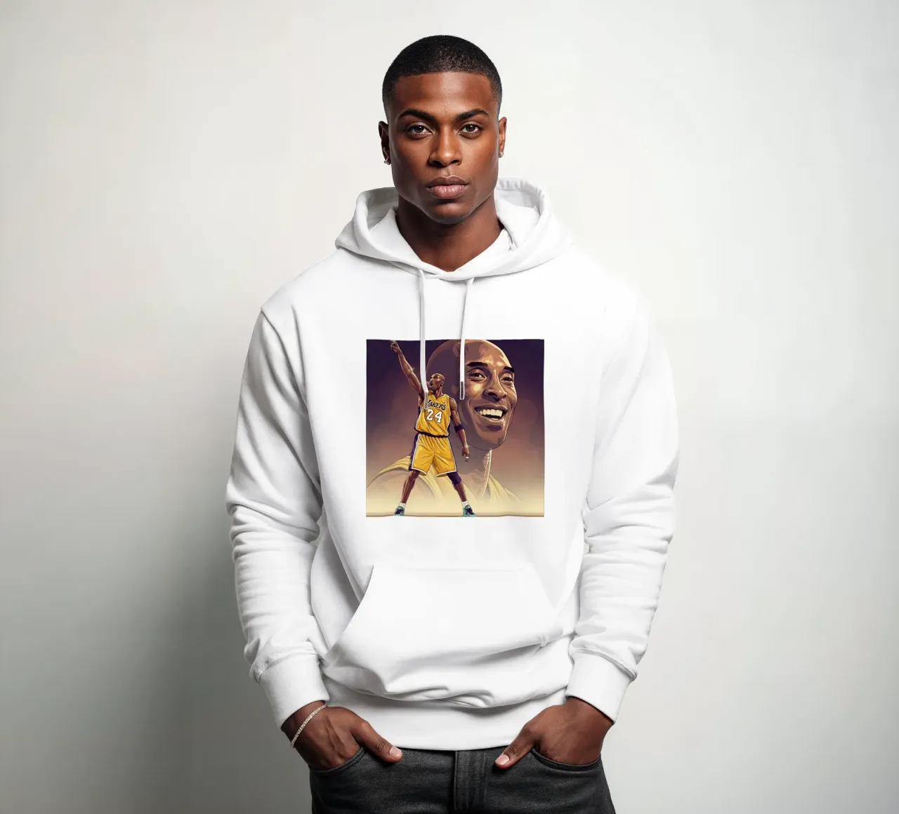 Basketball icon - Kobe Bryant felpa con cappuccio da Lembayung art