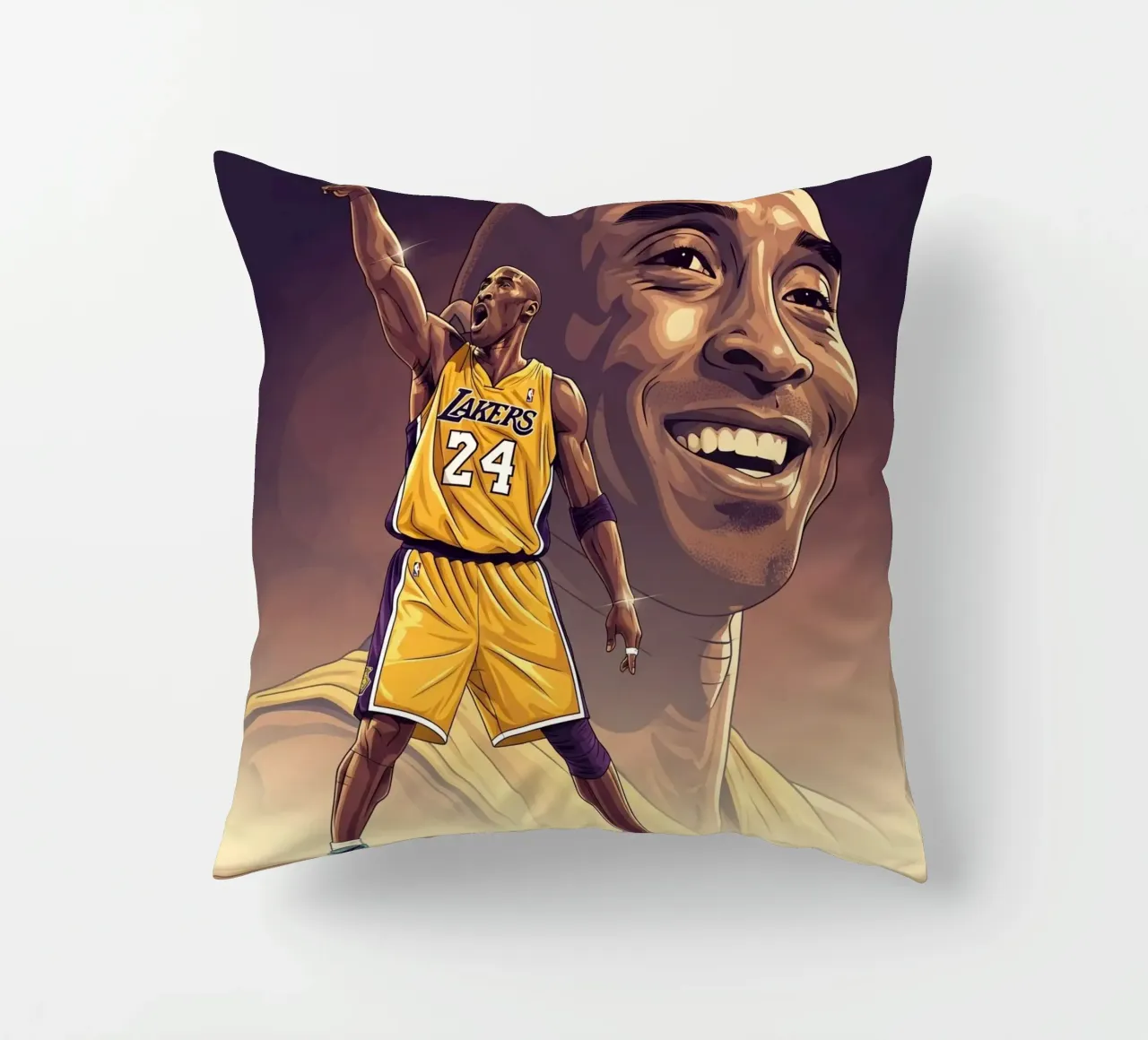 Basketball icon - Kobe Bryant cuscino da Lembayung art