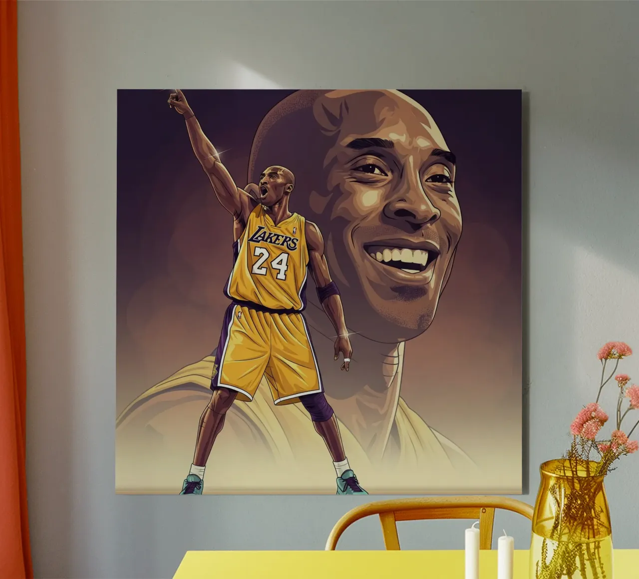 Basketball icon - Kobe Bryant Forex-Platte von Lembayung art