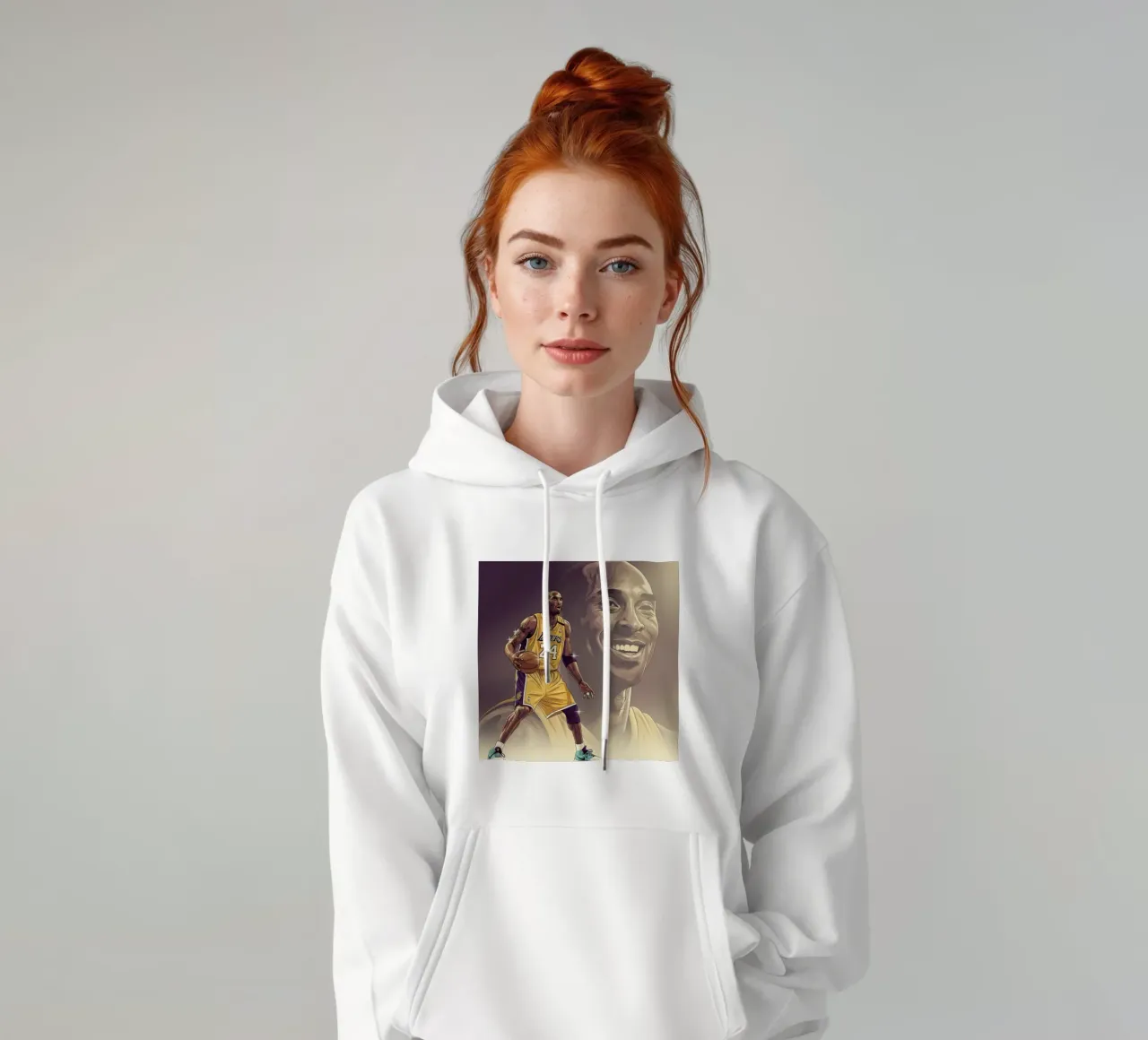 Kobe Bryant smile felpa con cappuccio da Lembayung art