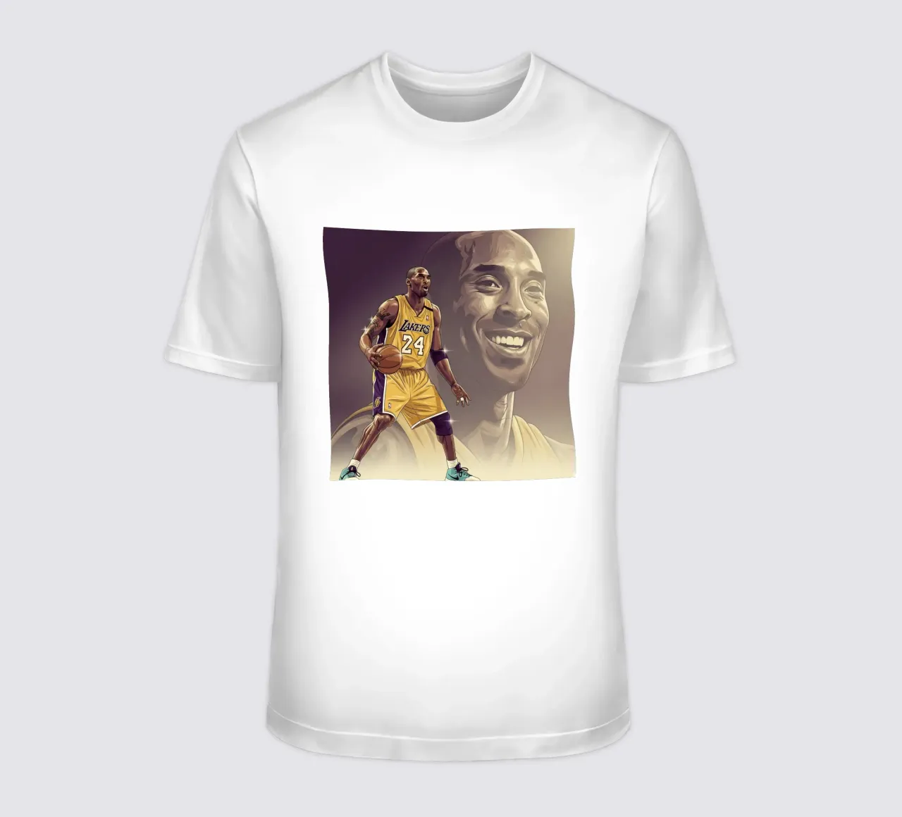 Kobe Bryant smile t-shirt da Lembayung art