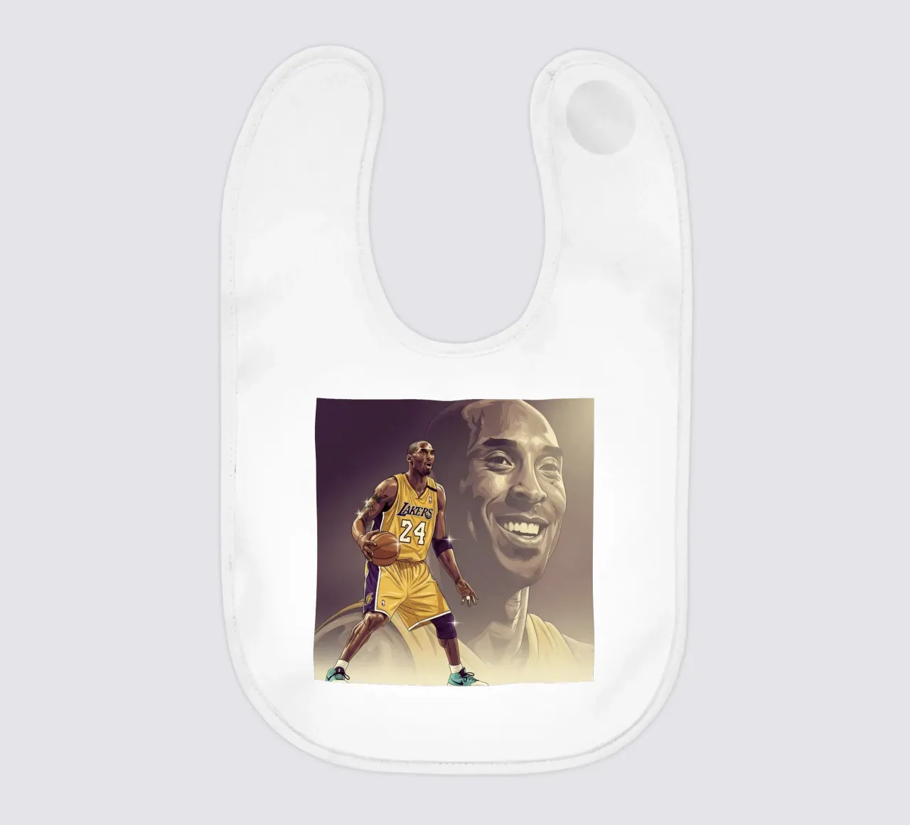 Kobe Bryant smile bavaglino da Lembayung art