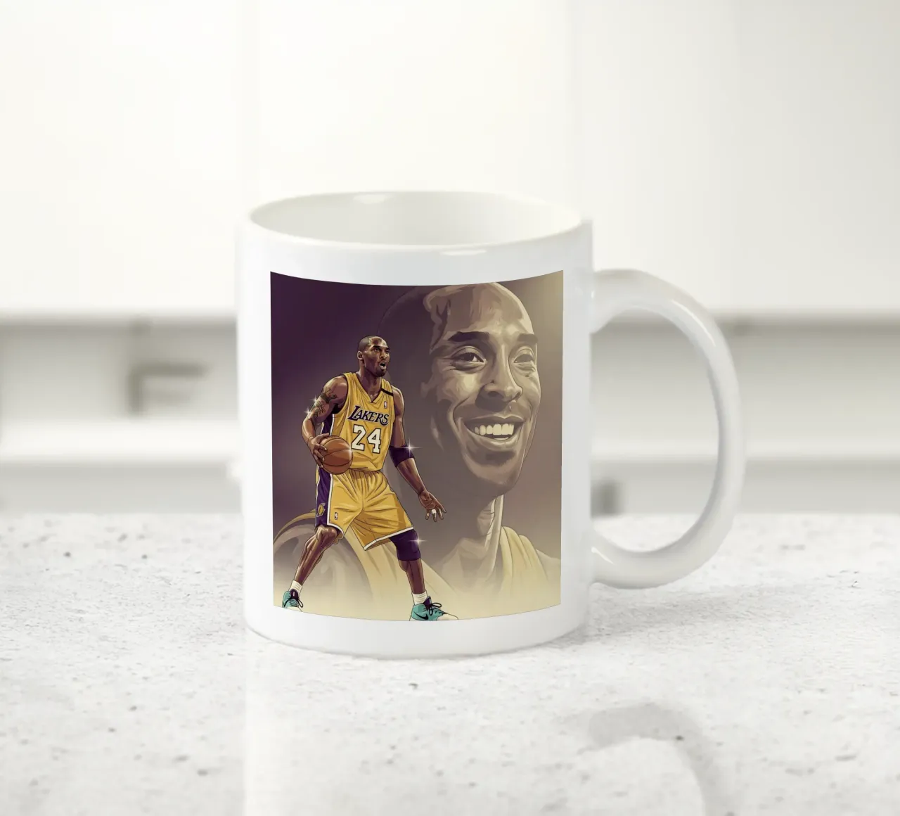 Kobe Bryant smile tazza in ceramica da Lembayung art