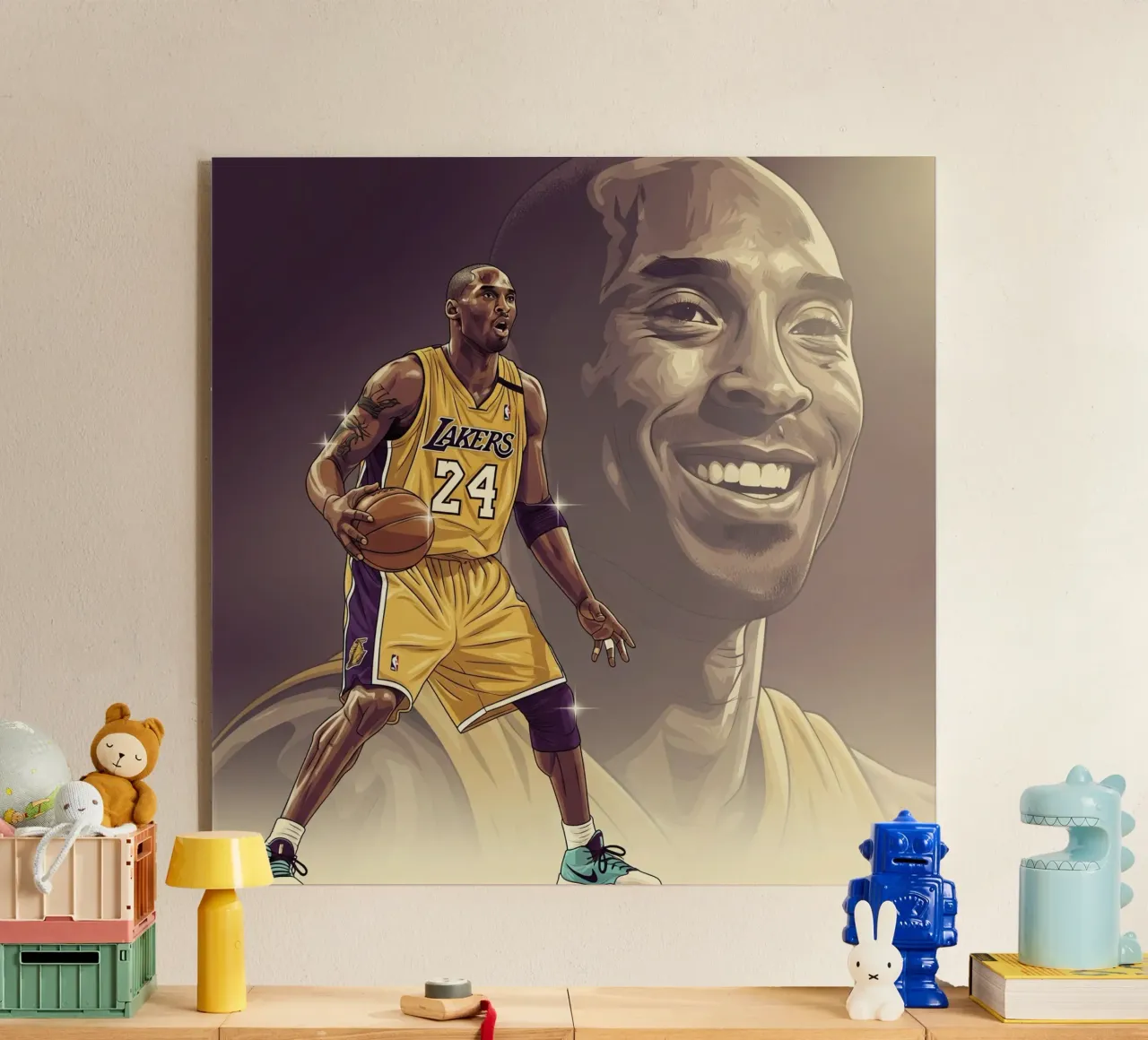Kobe Bryant smile plexiglass da Lembayung art