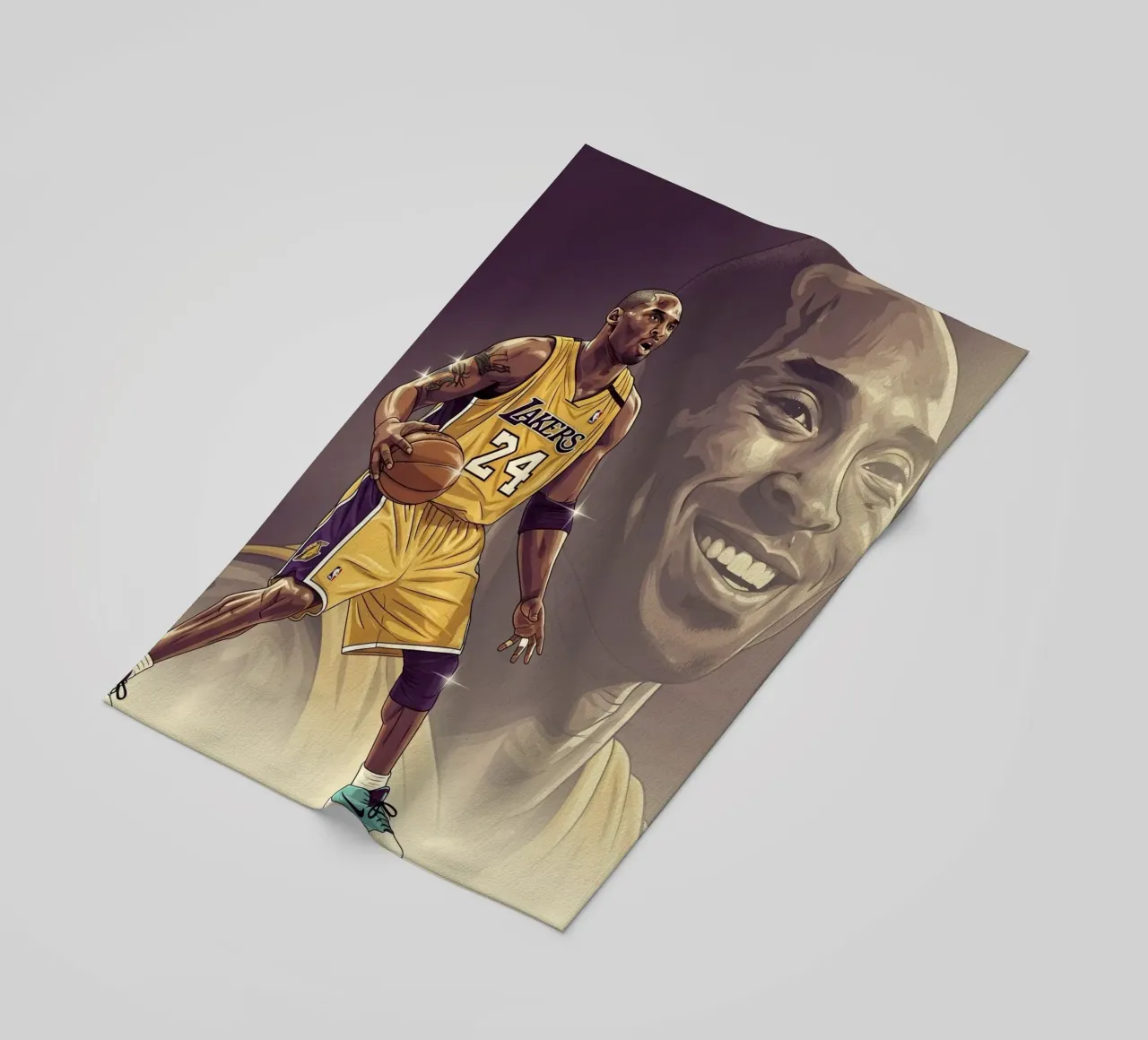 Kobe Bryant smile telo mare da Lembayung art
