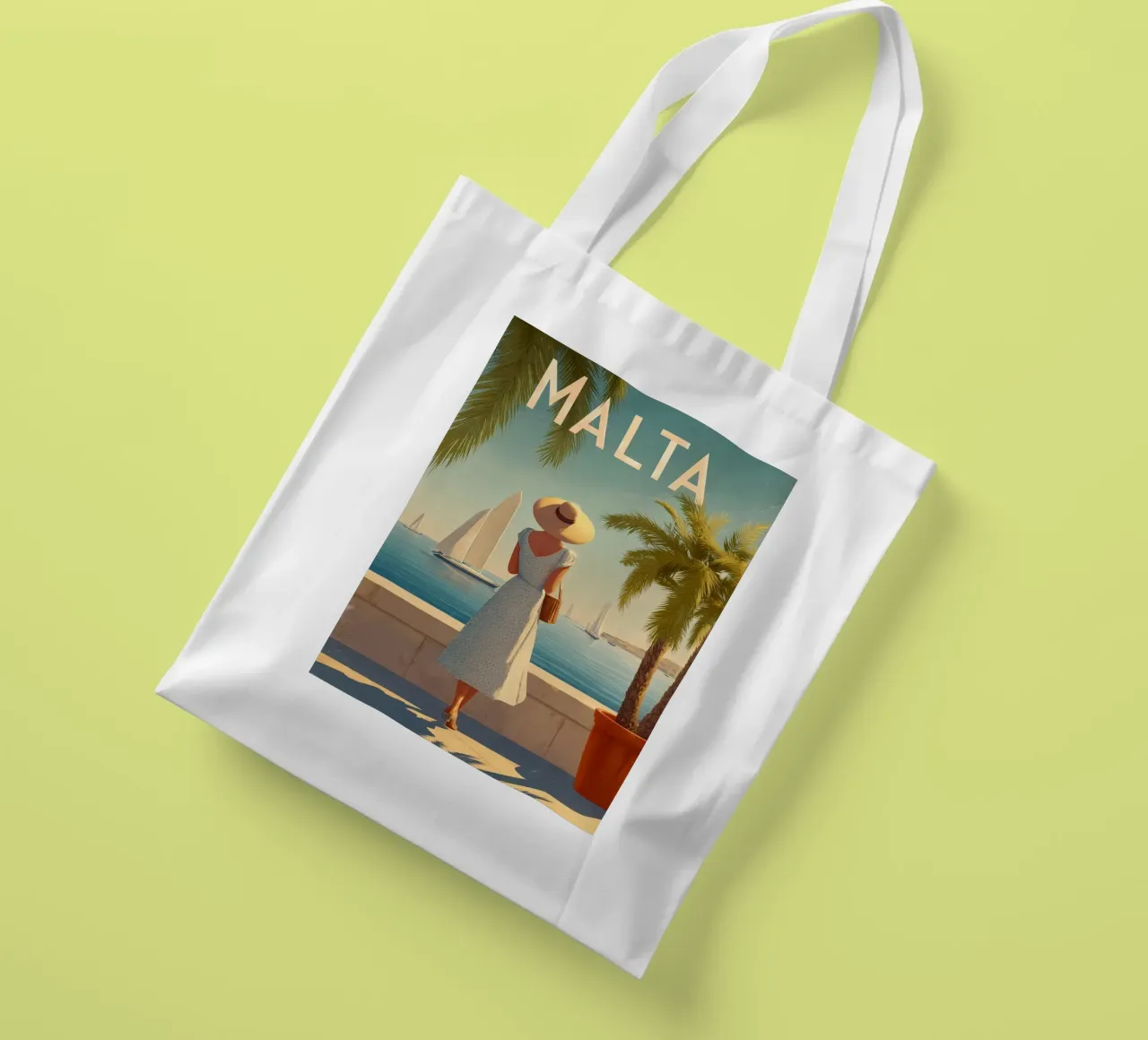 Malta Vintage Reiseposter tote bag by Vintage Travel Art