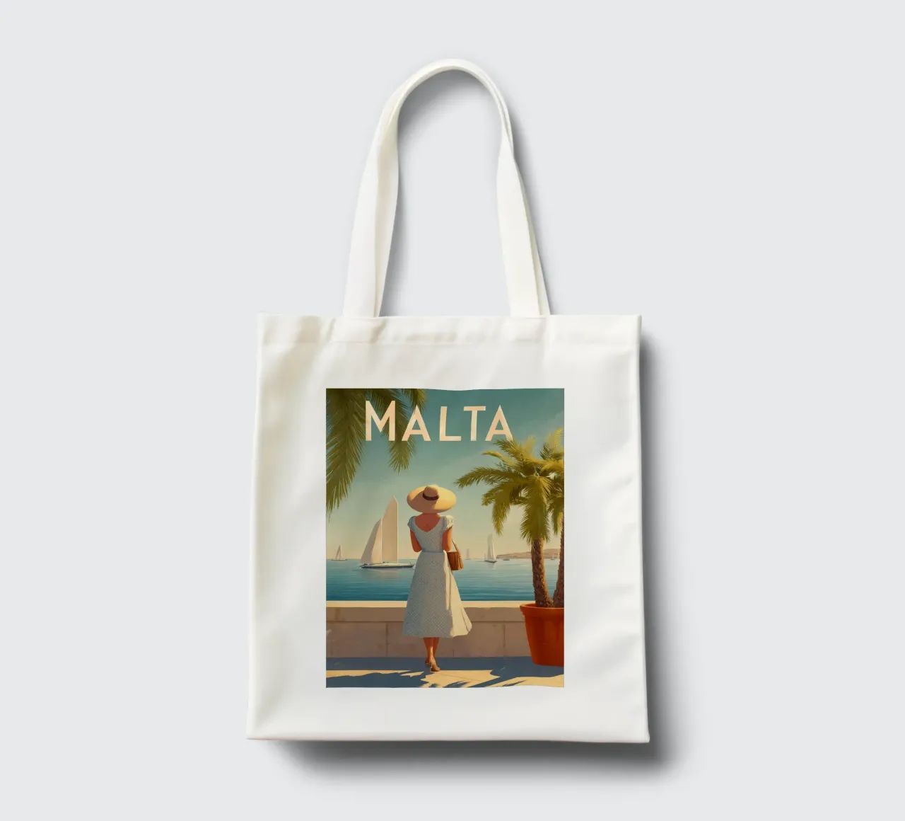 Malta Vintage Reiseposter tote bag by Vintage Travel Art