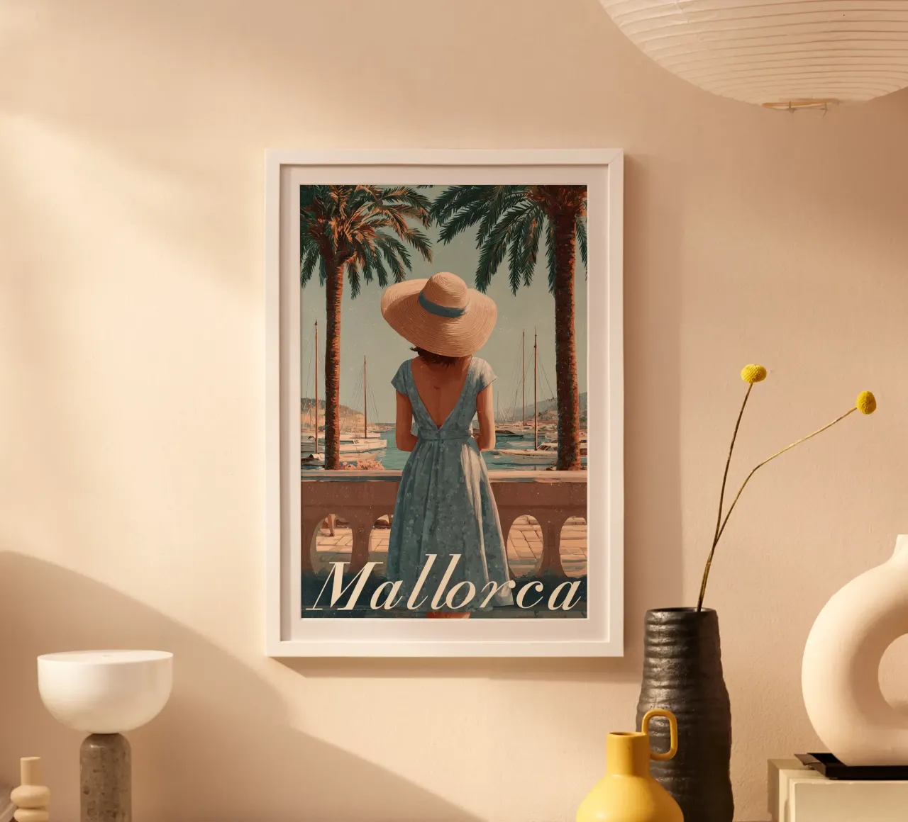 Mallorca Vintage Reiseposter hahnemühle by Vintage Travel Art